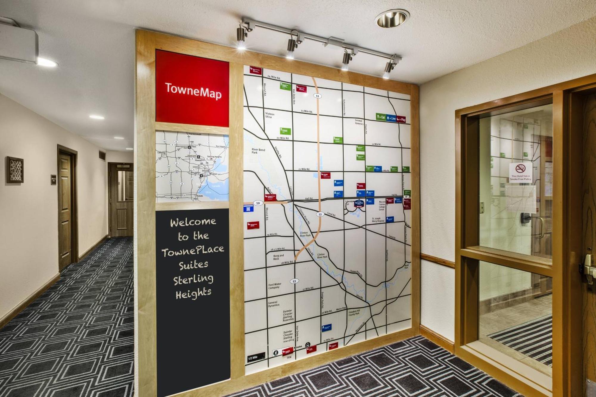 TownePlace Suites Detroit Sterling Heights Buitenkant foto
